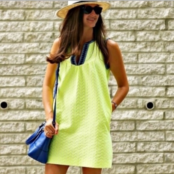 J. Crew Vibrant Neon Woven Contemporary Sleeveless Summer Sheath Dress Size 2 - Picture 2 of 9